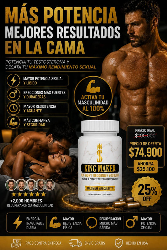 KING MAKER - POTENCIADOR MASCULINO
