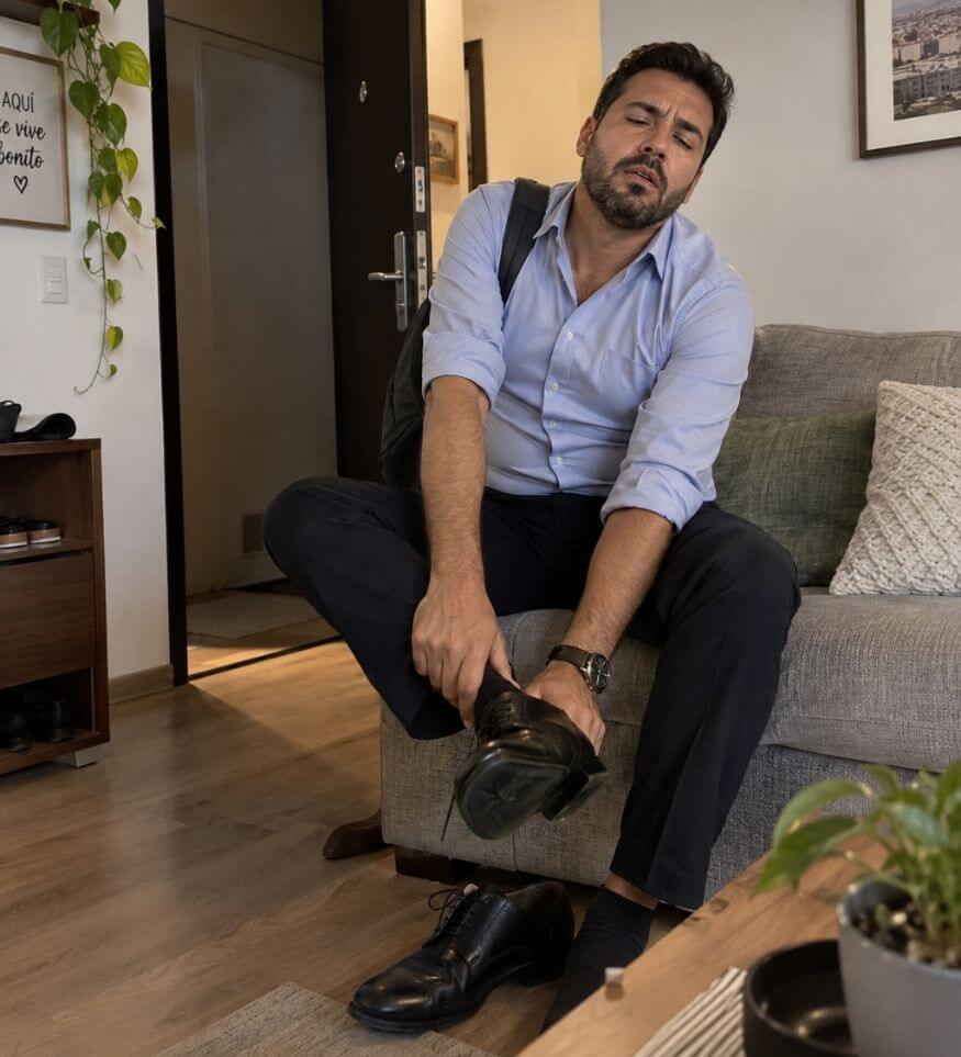 Tus pies cargan con todo el peso del día — y nadie los cuida
