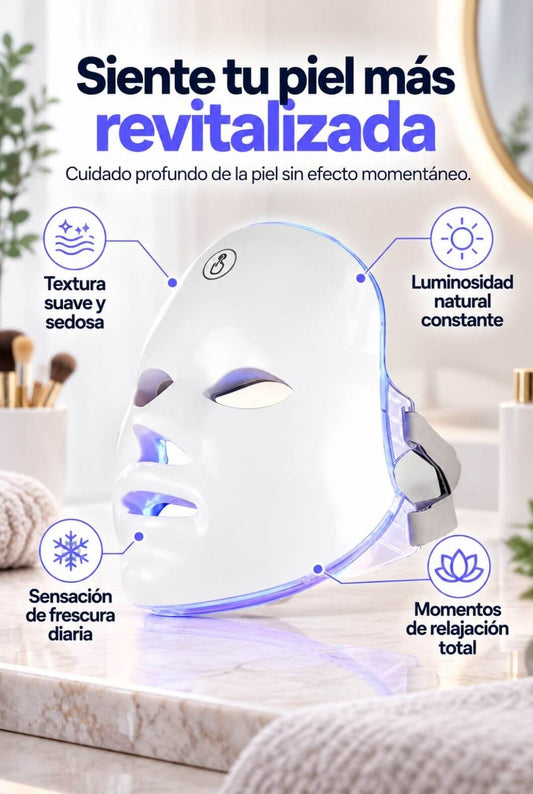MÁSCARA DE BELLEZA FACIAL LED